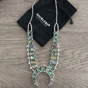 Baublebar green jewled necklace